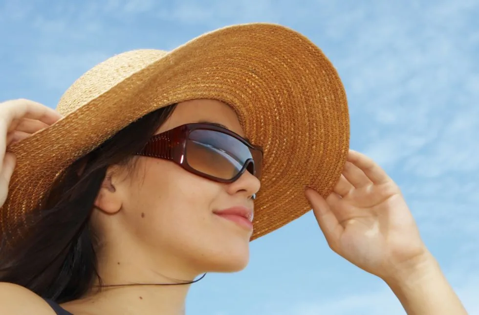 Sunglasses providing eye protection outdoors